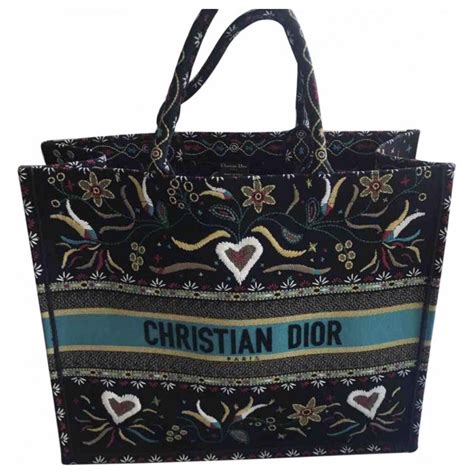 cabas dior toile|christian dior tote canvas.